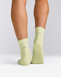 Performance Mid Crew Socks 1 Pack | Meadow Mist Green