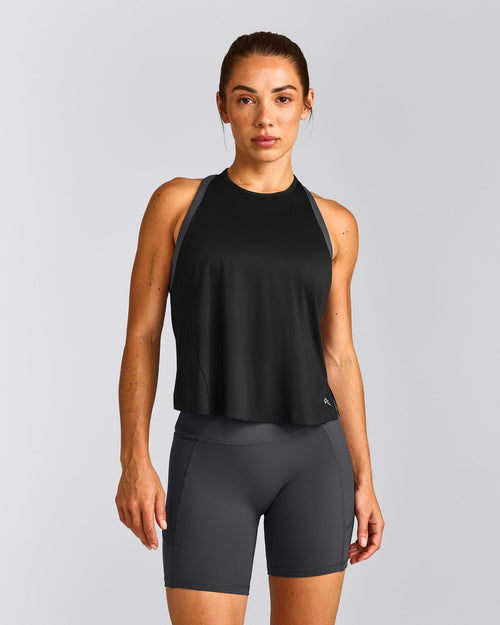 PrecisionMove™ Drop Armhole Tank Top | Black