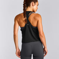 PrecisionMove™ Drop Armhole Tank Top | Black