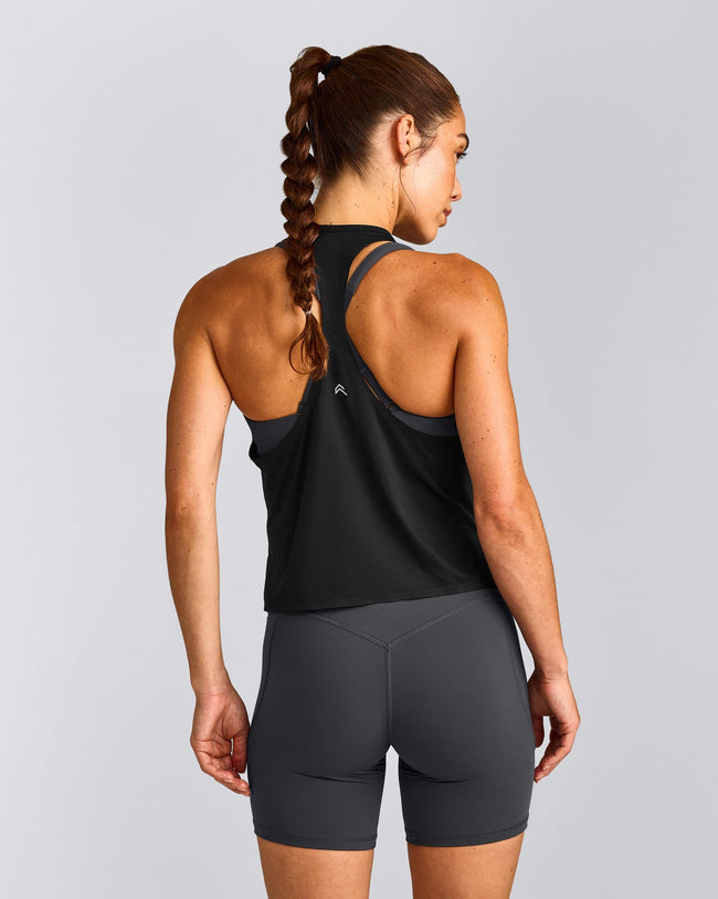 PrecisionMove™ Drop Armhole Tank Top | Black