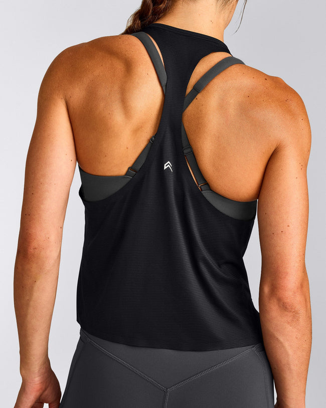 PrecisionMove™ Drop Armhole Tank Top | Black