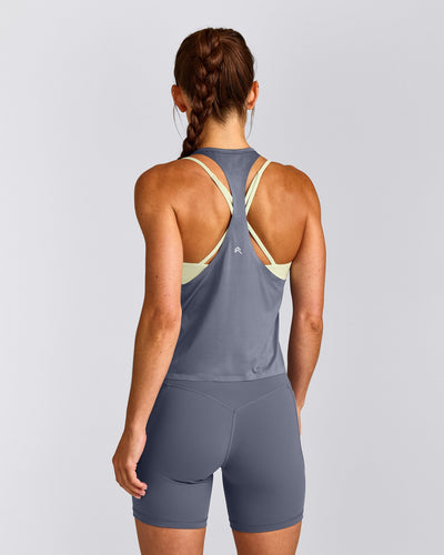 PrecisionMove™ Drop Armhole Tank Top | Granite Blue
