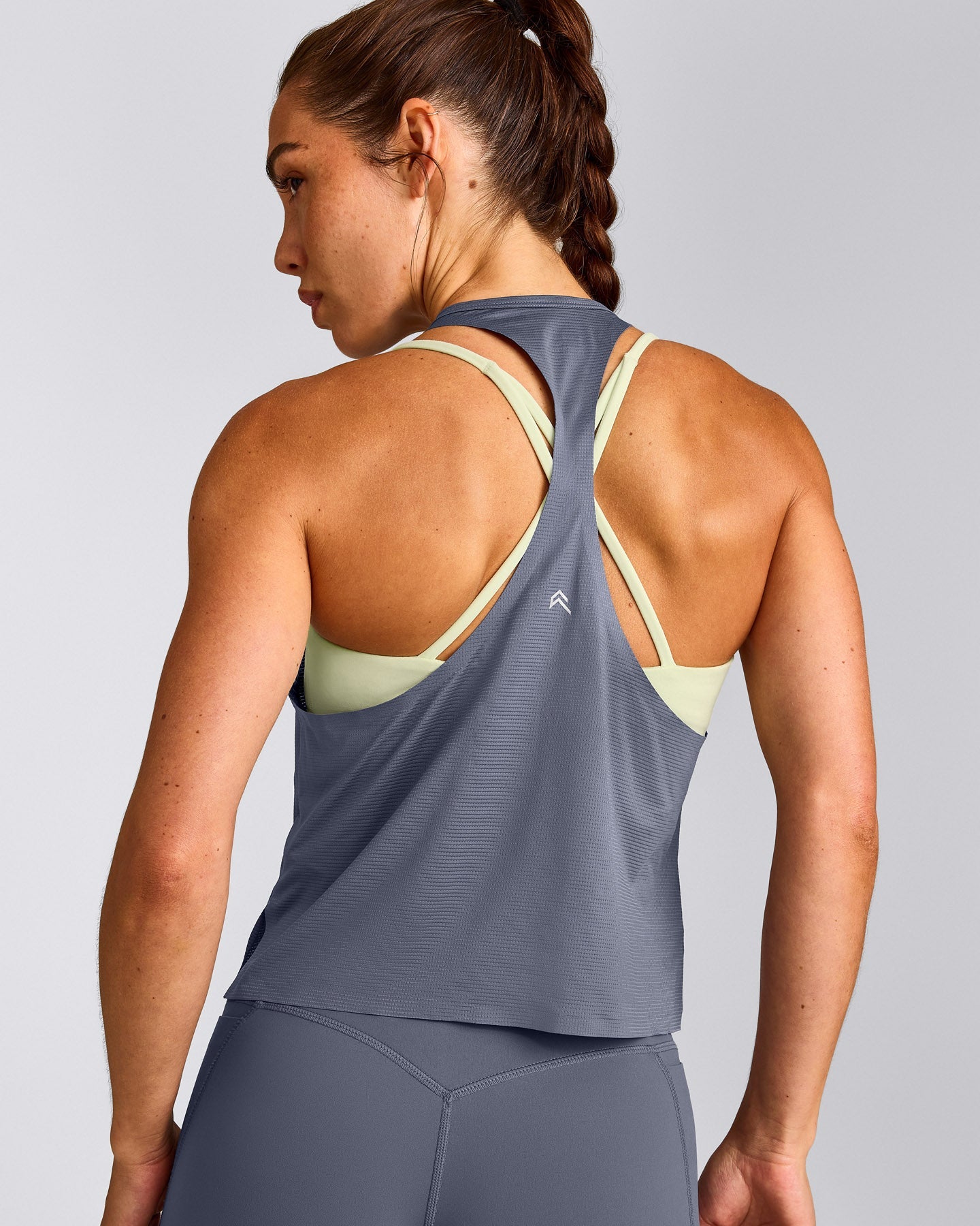 PrecisionMove™ Drop Armhole Tank Top | Granite Blue