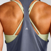 PrecisionMove™ Drop Armhole Tank Top | Granite Blue