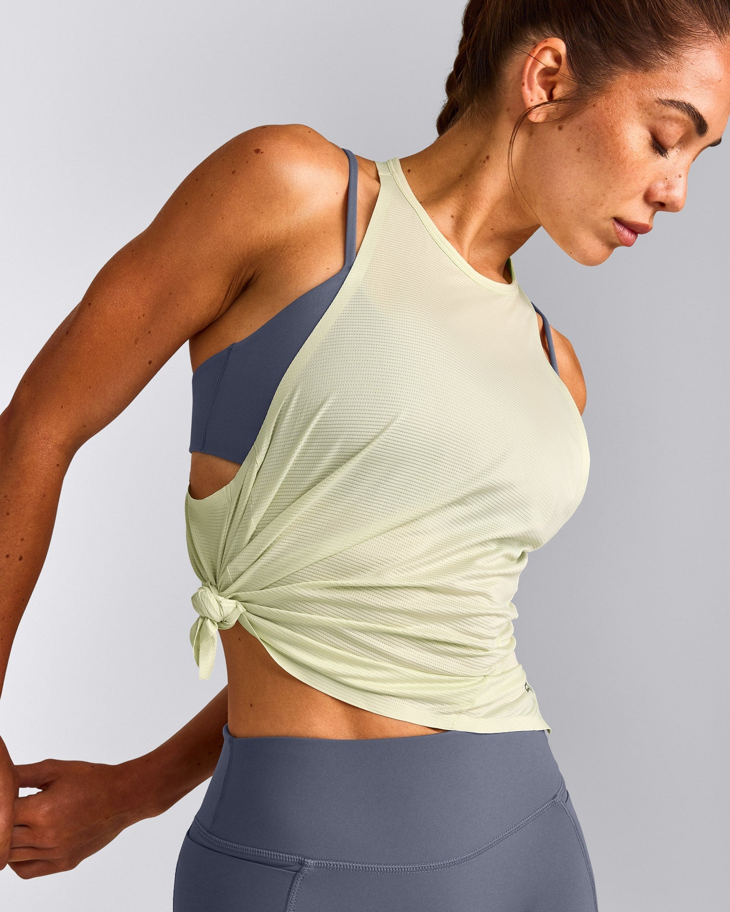 PrecisionMove™ Drop Armhole Tank Top | Meadow Mist Green