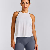 PrecisionMove™ Drop Armhole Tank Top | White