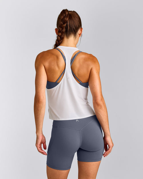 PrecisionMove™ Drop Armhole Tank Top | White