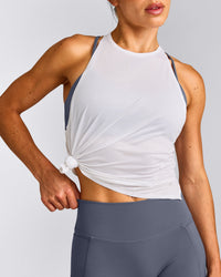 PrecisionMove™ Drop Armhole Tank Top | White