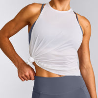 PrecisionMove™ Drop Armhole Tank Top | White