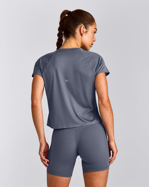 PrecisionMove™ Short Sleeve Top | Granite Blue