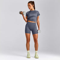 PrecisionMove™ Short Sleeve Top | Granite Blue