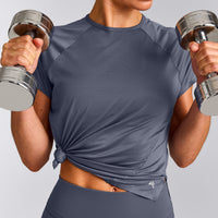 PrecisionMove™ Short Sleeve Top | Granite Blue