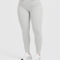 Timeless High Waisted Leggings | Light Grey