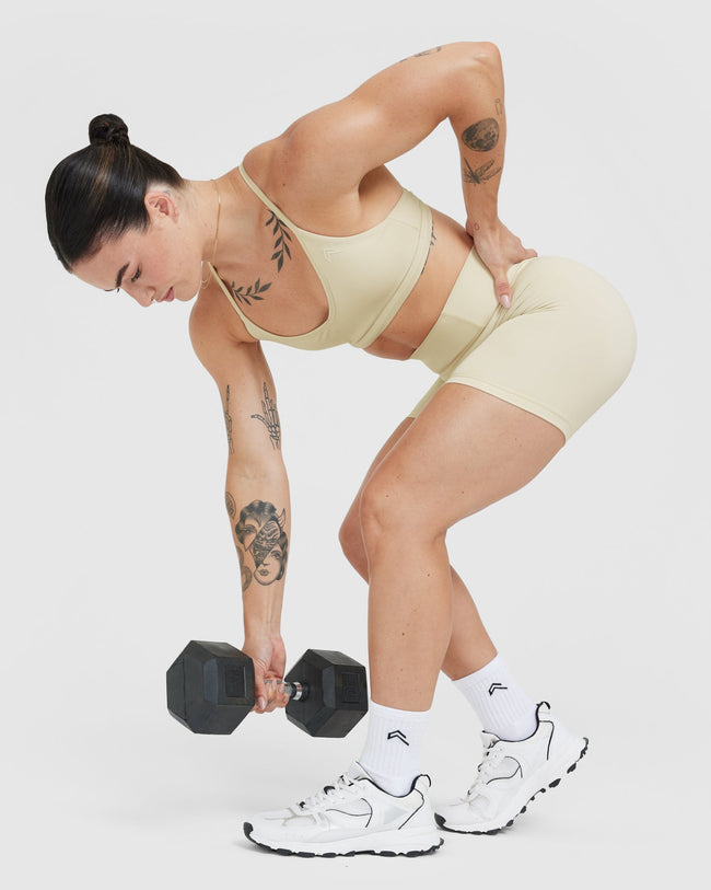 Timeless High Waisted Shorts 6" | Vanilla