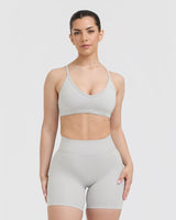 Timeless Strappy Bralette | Light Grey