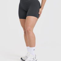 UnifiedMove™ High Waisted Shorts 6" | Coal