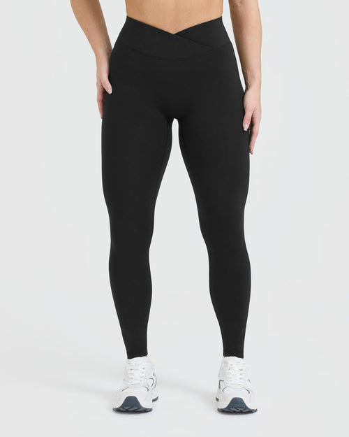 Oner Modal Unified Wrap Leggings | Black