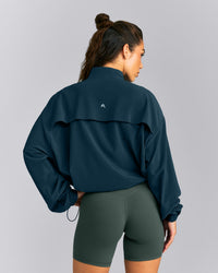 AirMove™ 1/2 Zip Jacket with Bonding New Branding | Oil Blue