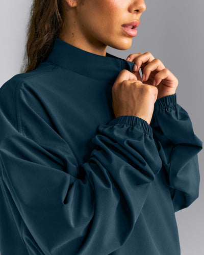 AirMove™ 1/2 Zip Jacket with Bonding New Branding | Oil Blue