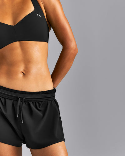 AirMove™ Lined Pocket Shorts 2" | Black