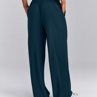 AirMove™ Straight Leg Drawcord Pants | Oil Blue