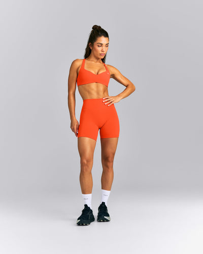 UnifiedMove™ High Waist Shorts 6" New Branding | Energy Orange