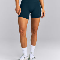 UnifiedMove™ High Waist Shorts 6" New Branding | Oil Blue