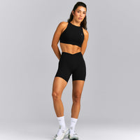 UnifiedMove™ V Front Mid Rise Shorts 6" New Branding | Black