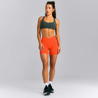 UnifiedMove™ V Front Mid Rise Shorts 6" New Branding | Energy Orange