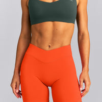 UnifiedMove™ V Front Mid Rise Shorts 6" New Branding | Energy Orange