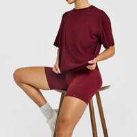 Classic Oversized Lightweight T-Shirt | Rosewood