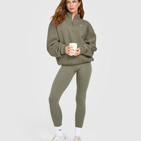 Foundations 1/4 Zip Sweatshirt | Alpine Green