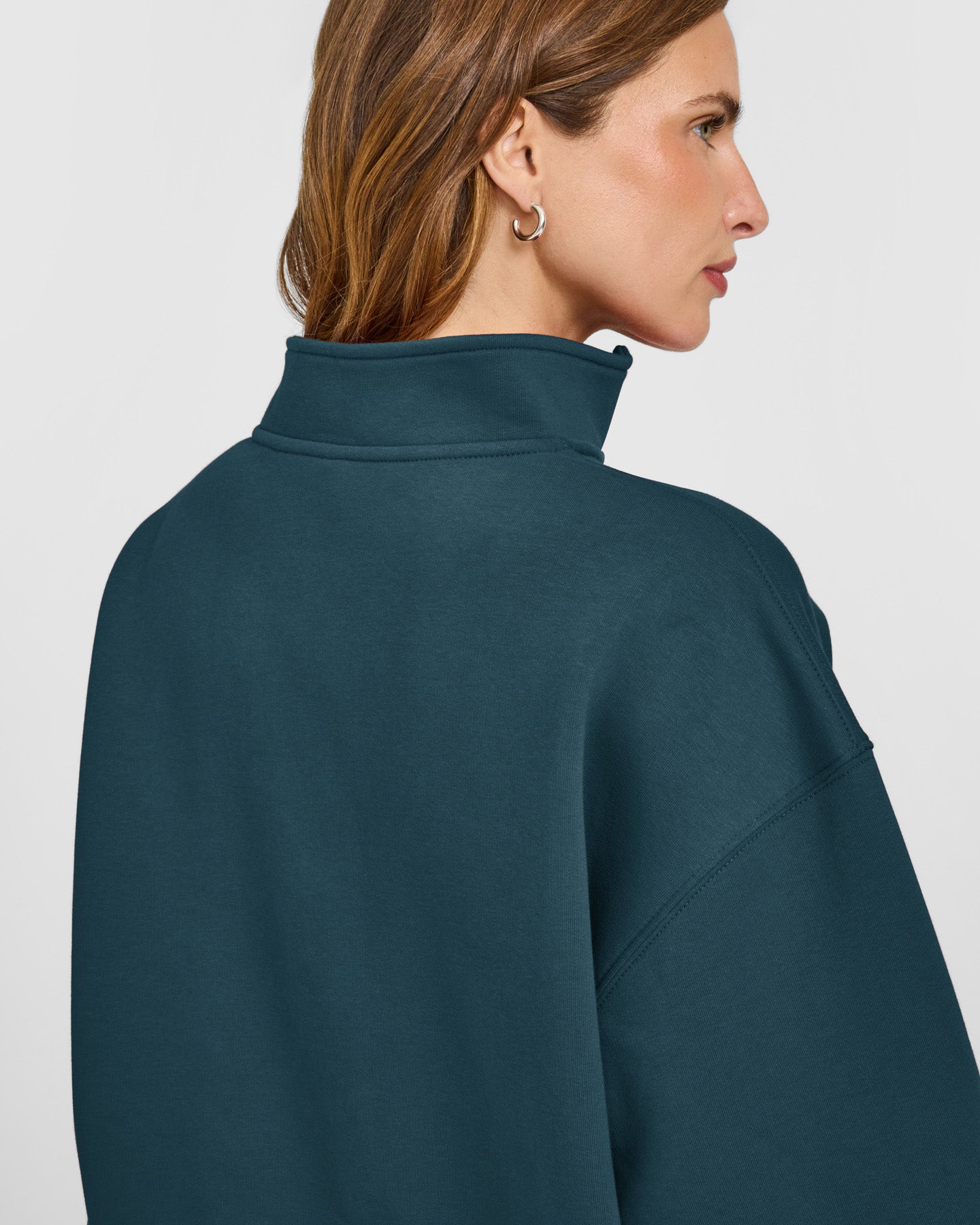 Foundations 1/4 Zip Sweatshirt | Oil Blue