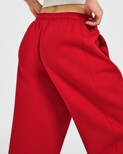 Foundations Straight Leg Joggers | Toasted Red