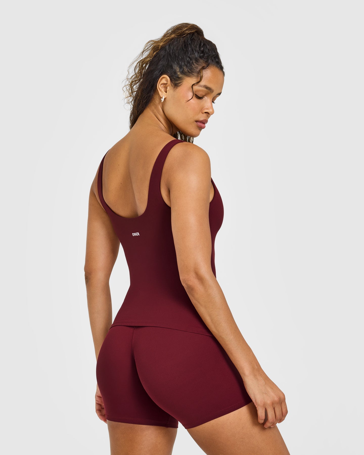 SoftMotion™ Scoop Neck Vest with White Logo | Light Rosewood