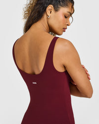 SoftMotion™ Scoop Neck Vest with White Logo | Light Rosewood