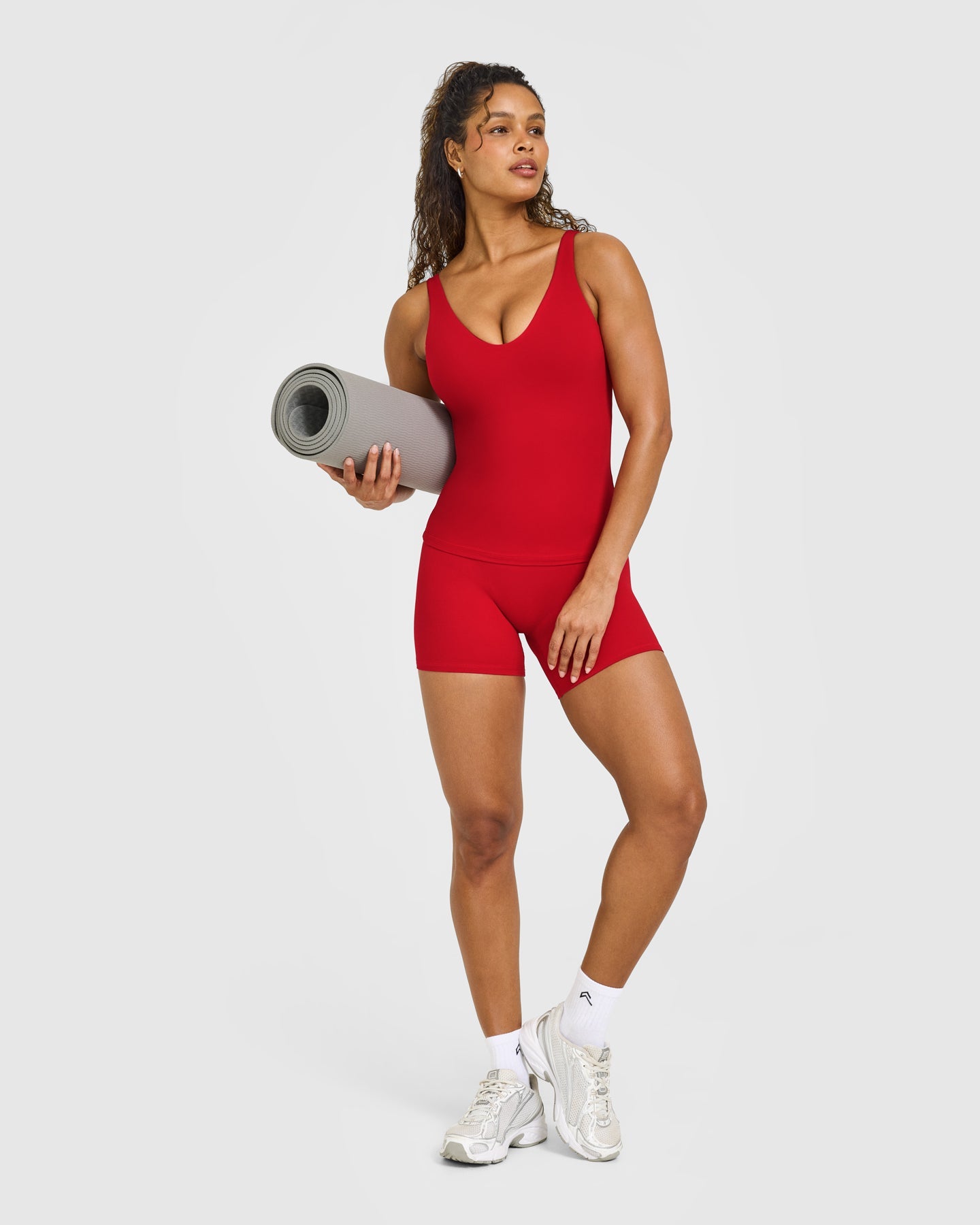 SoftMotion™ Scoop Neck Vest with White Logo | Light Toasted Red