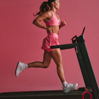UnifiedMove™ Double Layer Shorts 5" with Reflective Logo | Hot Girl Pink