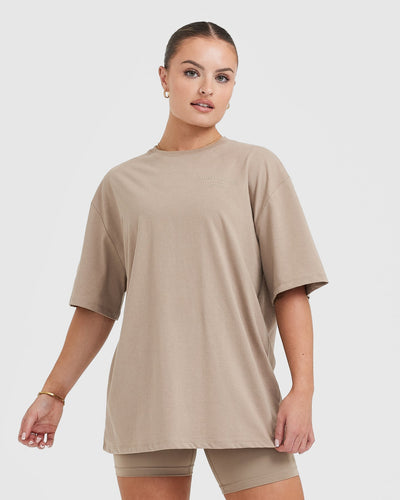 Classic Lifters Graphic Oversized Lightweight T-Shirt | Sandstone