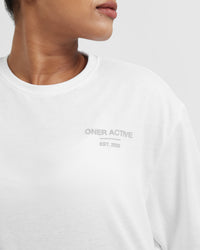 Classic Lifters Graphic Oversized Lightweight T-Shirt | White