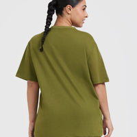Classic Oversized Lightweight T-Shirt | Olive Green