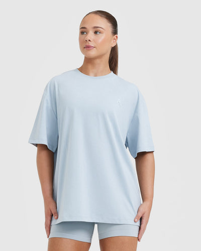 Classic Oversized Lightweight T-Shirt | Ice Blue