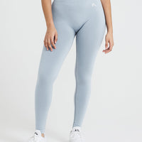 High Waisted Seamless Gym Leggings - Sunset Marl