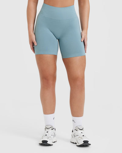 Effortless Seamless Shorts | Steel Blue