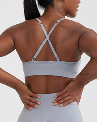 Effortless Strappy Bralette | Metal Grey