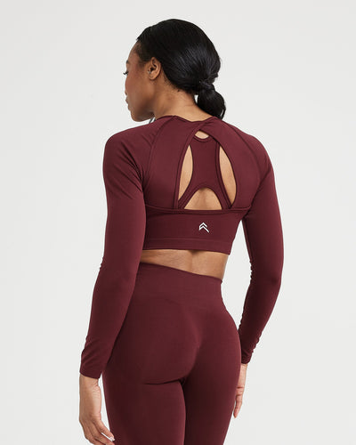 Gymshark flawless knit long sleeve crop top top