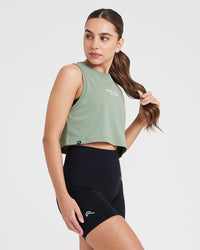 Graphic Jersey Tank | Washed Sage