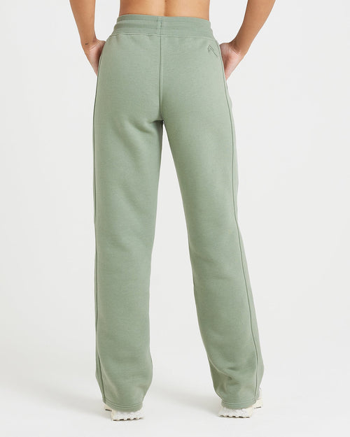 Classic Lounge Straight Leg Joggers | Sage