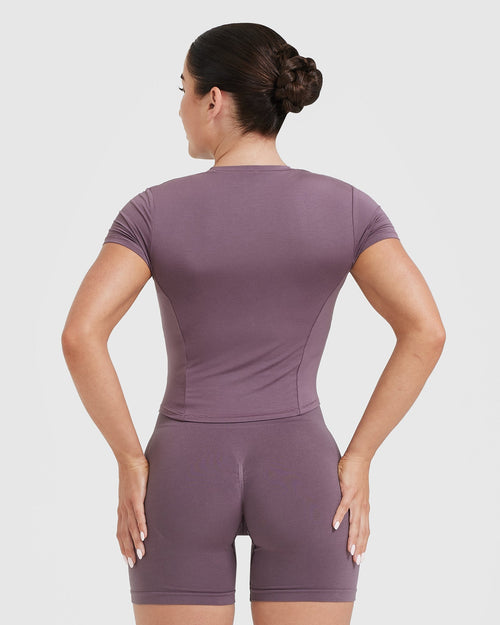 Mellow™ Soft Mid Short Sleeve T-Shirt | Vintage Purple