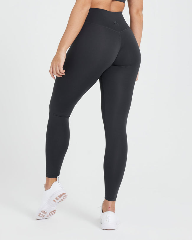 Coal Grey Leggings Women's with Triangle Gussets | Oner Active AU & NZ